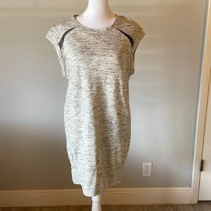 [BCBGMAXAZRIA] “Jenny” Ivory Heather Gray Dress - Size XS